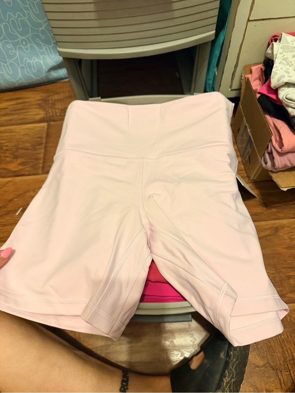 lululemon athletica Pink organza High-Rise Bike Shorts